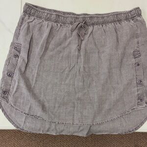 Cloth & Stone Charcoal Mini Skirt